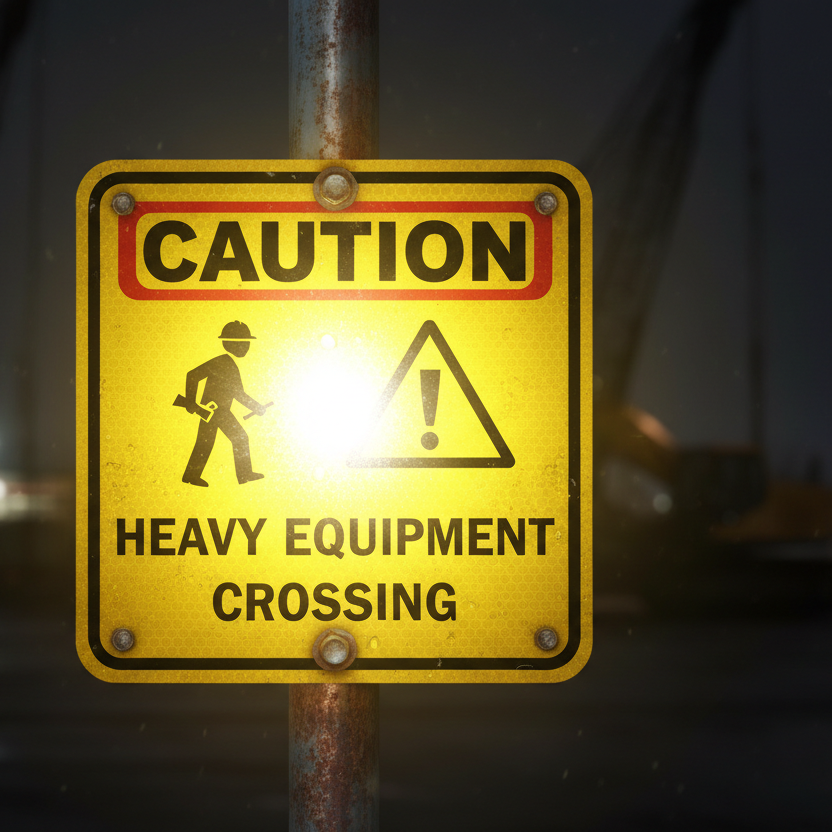 printed reflective sign